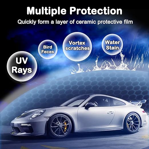 Quick Effect Coating Agent, Ceramic Coating Spray for Car Wax Polish Paint Scratch Repair Spray, Automotive Gloss & Shine Stuff Detailing Supplies, Adds Extreme Gloss, Depth, Shine & Protection-120ml