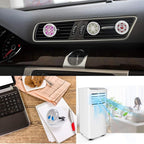4 PCS Essential Oil Car Diffuser Vent Clip, Car Aromatherapy Diffuser Locket Air Freshener with 48 Refill Pads