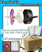 Hebrew Shin Car Vent Clip Air Freshener - Essential Oil Diffuser Refillable with 1 DIY Unscented Pads for Car Jewish Hanukkah Gifts Pink 1.57”