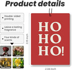 Christmas Car Air Freshener 4 Pcs - Merry Christmas Tree Winter Air Freshener Hanging Decor for Cars Closet Drawer Books, Gilry Winter Santa Tree Car Accessories Mirror Decor for Women