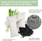 12 Pack Bamboo Charcoal Shoe Deodorizer Bags，Shoe Odor Eliminator,Charcoal Air Purifying Bags, Activated Charcoal Odor Absorber for Gym Bag, Car, Pet, Closet