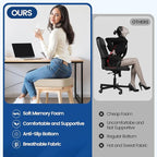 Seat Cushion for Tailbone Pain Relief, Office Chair Cushion, Memory Foam Large Chair Cushion with Non-Slip Cover for Soft Support at Office Chair, Car Seat, Airplane Beige/2X-Large