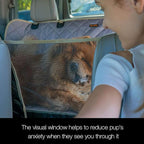 iBuddy Dog Seat Cover for SUV and Small Truck, Waterproof Car Hammock Heavy Duty Back Seat Cover for Dog with Mesh Window Durable Scratchproof Pet Car Seat Protector for Rav4 CR-V Jeeps