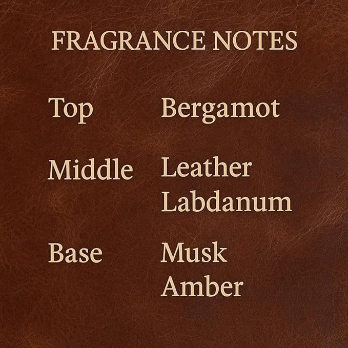 Luxury Leather Car Air Fresheners – Set of 3 | Labdanum & New Car Scent | Non-Toxic Essential Oils | Long-Lasting 135 Days | 10ml Each | velvet gift bag included