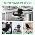 Seat Cushion and Lumbar Support Pillow for Office Chair, Wheelchair, Memory Foam Coccyx Cushion for Sciatica Tailbone Pain Relief, Back Support for Car Chairs, Desk Chair