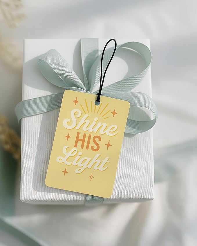 Inspirational Christian Car Air Freshener 4 Pcs Coconut Scented, Cute Religious Faith Car Accessories Mirror Decor for Women, Bible Verse Hanging Air Freshener for Cars Closet Drawer Books