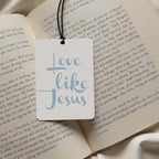 Christian Faith Car Air Freshener 4Pcs, Gray Blue Inspirational Quotes & Bow Hanging Scents for Car Lovers, Bible Quote Gift Air Freshener Hanging in Car Wardrobe Drawer or Book.