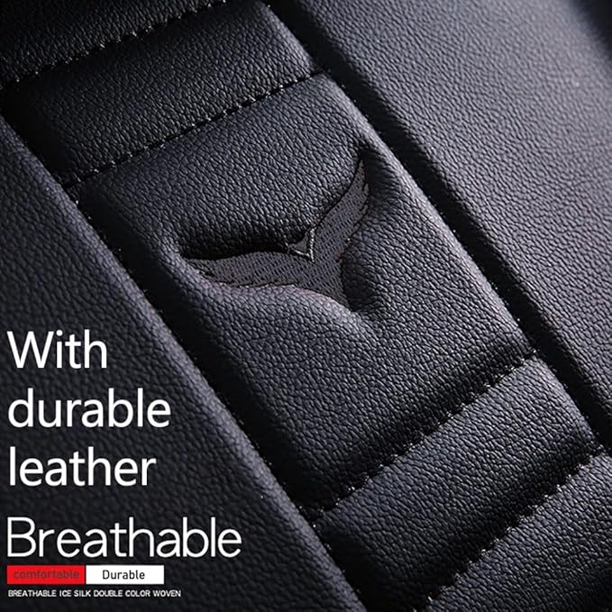 for Toyota CHR Seat Covers 2018-2026, Full Coverage Customized Car Seat Covers, Premium Leather Waterproof Stain-Resistant Easy to Install (Standard 2 Seats, Black)