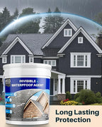 Transparent Waterproof Sealant,5 Gallon Clear Transparent Waterproof Coating,Liquid Invisible Water Proof Agent for Roofs Walls,Garden,Bathroom,Kitchen Indoor & Outdoor Water Proof Adhesive