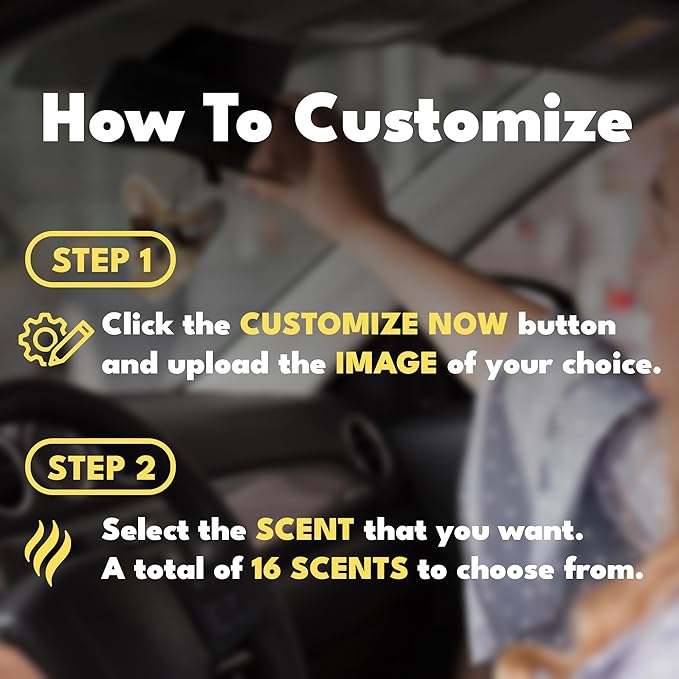 Custom Air Fresheners with Picture, Personalized Air Freshener, Custom Car Freshener, Dangle It Air Freshener for Car, Air Fresheners Custom with Picture (Rectangle)