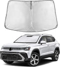 EcoNour Windshield Sunshade Compatible for Volkswagen VW Taos 2022-2024 2025 2026, Sun Visor for Front Windshield & Window Sun Shade Cover, UV Heat Blocker & Protector, Car Accessories