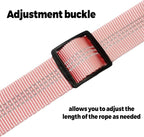 Dog Seat Belt for Car Adjustable Dog Safety Belt Leash 2 in 1 Latch Bar Attachment Dog Car Seatbelt with Elastic Nylon Bungee Buffer, Reflective Nylon Belt Tether Connect to Dog Harness 19-32in(Pink)