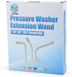 Pressure Washer Extension Wand-30°, 90°, 120° Gutter Cleaner Attachment Kit with 5 Nozzle Tips, 1/4" Quick Connect, High Power Washer Lance for Roof, Deck, Car, Gutters, 4000 PSI