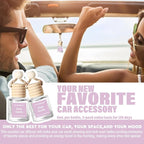 C Classy Car Air Freshener Hanging 2 Pack, Pink Sands Essential Oil Diffuser for Cars, Long-Lasting Fragrance, Cute Car Accessories, C ar Air Fresheners for Women & Men Gift, Made in USA