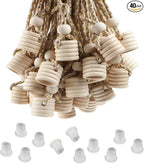 40 Pcs Car Air Freshener Perfume Bottle Replacement Caps With String Pendant Essential Oil Diffuser Replacement Lids Fragrance Aromatherapy Auto Ornaments Decor Accessories With Stoppers