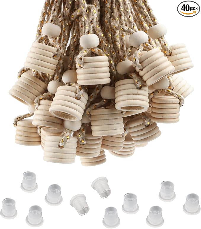 40 Pcs Car Air Freshener Perfume Bottle Replacement Caps With String Pendant Essential Oil Diffuser Replacement Lids Fragrance Aromatherapy Auto Ornaments Decor Accessories With Stoppers