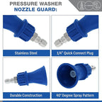 Essential Washer Brass Pressure Washer Gun and Hose Kit | M22 Adaptors | 18" Extension Wand | Nozzle Guard