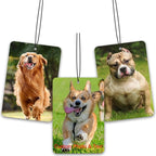 Custom Air fresheners with Picture - Personalized Photo Air Freshener for Car,Personalized Double Side Photo Text for Car Bathroom, Wardrobe Gifts for Boyfriend Men Women (Rectangle, personalized)