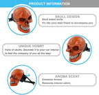 Skull Car Air Fresheners Cute Cool Funny Air Conditioning Vent Perfume Diffuser Decoration Interior Car Accessories 2 pcs