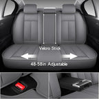 Leather Car Seat Covers,Car Seat Covers Full Set,Automotive Seat Covers 5 Seats,Fit for Most Cars SUV and Most Sedans Grey