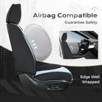 Coverado Car Seat Covers Full Set, Seat Covers for Cars, Front Seat Covers and Back Seat Cover Waterproof Leather Automotive Seat Cover, Universal Car Interior Protectors Cushion for Most Cars