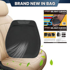 XUKEY Gel Seat Cushion for Long Sitting Pressure Relief (2CM Thick),18.11x17.13x0.79'' TPE Gel Seat Cushion Cover,Anti-Slip Coccyx Cushion for Tailbone Pain for Car Truck