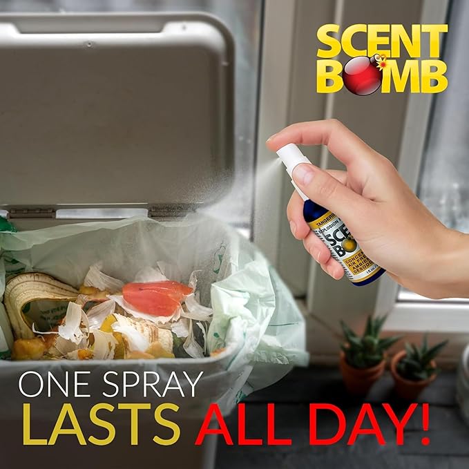 Scent Bomb Air Freshener Spray, 100% Oil Based Concentrated Air Freshener, Air Freshener Spray for Car, Room, Bathroom and Odor Eliminator (Tangerine Blast)
