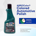 ABRO Green Car Polish: Scratch Remover for Vehicles and Paint Scratch Repair Restorer Wax, Polishing Compound for Car Detailing, Paint Scratch Repair for Vehicles, Scratch Remover 16oz.