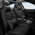 Car Seat Covers Fit for Infiniti g37 2000-2026, Stylish Sport Seat Covers, Waterproof Wear-Resistant Premium Nappa Leather Car Seat Cover.(2 Pcs Front with Pillow/Pure Black)