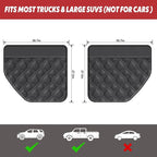 Dog Car Door Protector – 20% Larger Design for Trucks & Large SUVs, 2 Packs PU Material Thickened Waterproof Door Panel Covers, Protects Doors from Dog Scratching