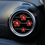 4Pcs Car Accessories Daisy Flowers Cars Air Freshener Vent Clips,4 Sizes Cute Car Flowers,Clips,Girly Women Flowers Cars Accessories,Refillable,Diffuser Air Fresheners Accessories (Red)