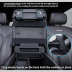 JDMCAR Center Console Cushion Compatible with 2015-2020 Ford F150 / 2017-2022 F250 F350 F450 and 2018-2024 Expedition Accessories, Customized PU Leather Armrest Cover Protector (Bucket Seat Only)