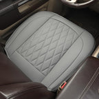 GIANT PANDA Bottom Seat Cover for Trucks&SUV, Front PU Leather Driver Seat Protector Fit for Chevy,Ram,Toyota,GMC,Ford F150 F-Series (Grey-2PCS)