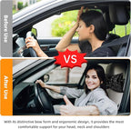 2 PCS Bling Car Pillows,Rhinestones Bowknot Car Headrest Pillow,Car Neck Pillow for Driver Relax Necksupport,Sleeping Travel Support Neck Pillow,Shiny Diamond Interior Accessories for Women,Black