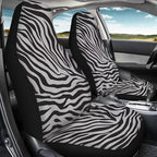 Zebra Print Car Seat Cover Universal Seat Covers for Front Seats for Auto Truck Van SUV 2 Pcs