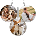 Custom Air Fresheners with Picture - Personalized Air Freshener for Car, Double Sided Customizable Photo Text,Birthday Wedding for Men Women Girlfriend Boyfriend (Round)