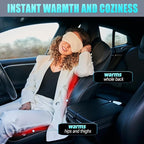2Pcs Universal Seat Cushion, Comfortable Large Heated Seat Cover，Non-Slip Breathable Unique Back Rest Black (2Pack Black)
