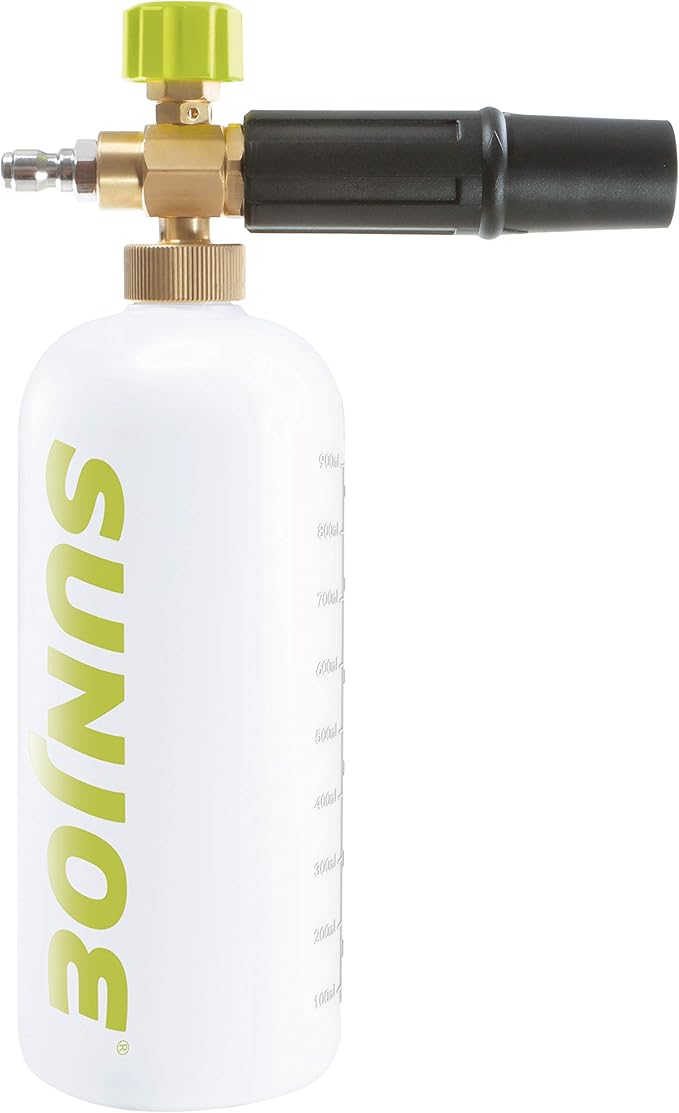 Sun Joe SPX-FC34-PRO Foam Cannon for SPX Series Electric Pressure Washers, Quick-Connect Inlet, 34 Fluid Ounces