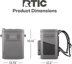 RTIC 24 Can Ultra-Tough Backpack Cooler, Insulated, Waterproof, Leak Proof, Portable Floating Bag for Beverage, Drink, Lunch, Outdoor, Beach, Car, Camping, Picnic, Fishing, Boat