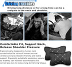 2PCS Car Neck Pillow, Breathable Car Head Neck Rest Cushion, Soft Pillow for Relieving Stiffness, Comfort Car Seat Neck Support Pillow (Black/White)