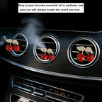 4Pcs Cherry-Shaped Car Air Freshener Vent Clips with Rhinestones, Unscented Cute Car Air Freshener for Men Women, Fragrance Diffuser Clip for Car and Truck Air Fresheners, Sparkling Decor-A10