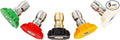 Tool Daily Pressure Washer Nozzle Tips Multiple Degrees, 1/4 inch, 5-Pack (Orifice 3.0)