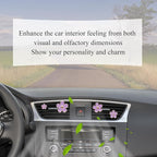 Cute Flowers Air Vent Clips Car Air Freshener,4pcs Purple Girly Daisy Flower Car Accessories for Women,Lavender Car Decorations Refillable Clips On Air Freshener