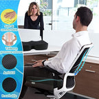 Memory Foam Seat Cushions Coccyx Pad Thicken Widen Strong Support and Comfort for Office Chairs, Car Seat, Dining Gaming Chairs, Wheelchairs.