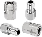 M MINGLE Pressure Washer Adapter, 2 Sets 3/8 Inch Quick Connect Fittings, Stainless Steel Pressure Washer Fittings, Male and Female Power Washer Quick Disconnect Kit, 5000 PSI