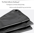 Magnetic Car Window Shade for Baby,Blackout Car Window Curtain,Car Shades for Side Windows,Sun Shade for Car Window baby,Cartoon Pattern Car Window Covers,UV Protection &Heat Blocking (Amusement park)