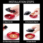 Kwak's Car Air Freshener,Rotating Solar Aromatherapy Essential Oil Diffuser Scent Car Decoration Car Interior Accessories(red)