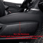 coverdream Forester Car Seat Covers Custom Fit for 2009-2013 Subaru Forester Seat Covers,Rear Seat Without Cup Holder,Full Coverage Waterproof Leather Seat Protector(Full Set,Black)