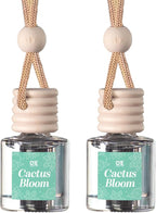 CANDECraftCo Car Air Hanging Fragrance Oil, Car Auto Freshener for Essential Oils, Scents Fragrance Aromatherapy Automobile Diffuser, Long Lasting (Cactus Bloom)