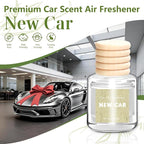 AROIC 6 Pack Car Air Freshener Hanging, New Car Scent Natural Plant Essential Oil Fragrance Diffuser, Unisex Air Freshener Aromatherapy Effectively Eliminates Odors Long-Lasting Fresh Scent (8ml Each)